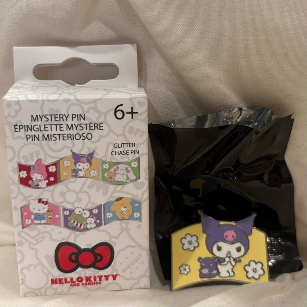 Loungefly Sanrio Hello Kitty & Friends Kuromi Color Portrait Enamel Pin New